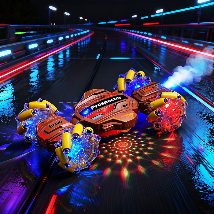 Машина "PROSPECTOR с дымом" р/у, 27 MHz, в коробке