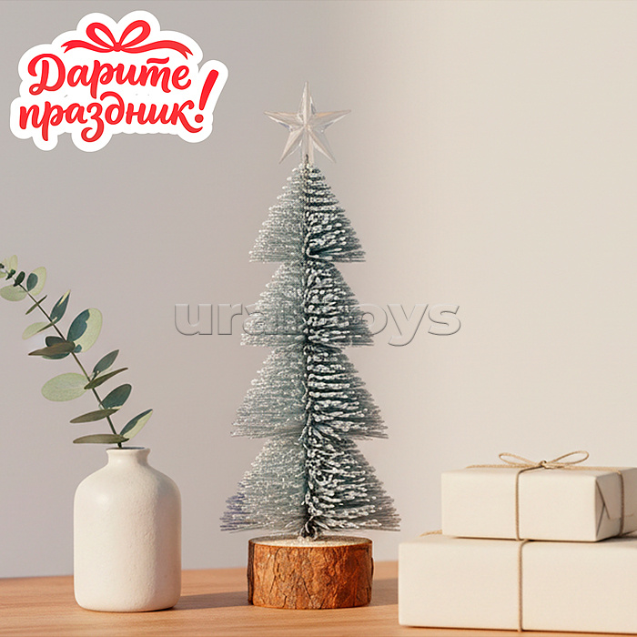 Новогоднее украшение "Серебряная ёлочка" 30 см.