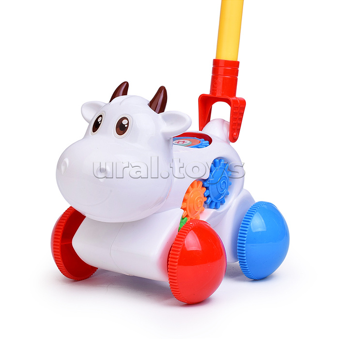 Каталка 0516 "Звонкая корова" в пакете