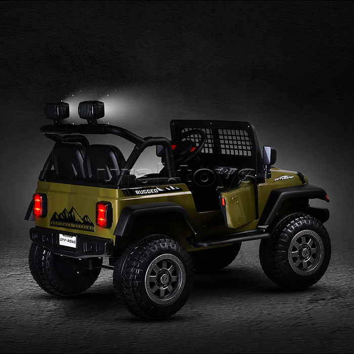 Электромобиль детский "Городской внедорожник" (цвет зеленый)