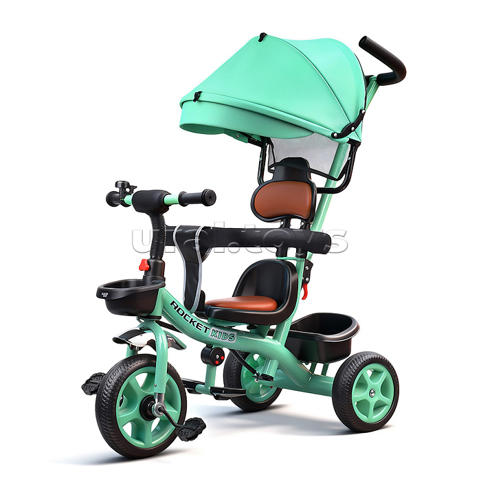Велосипед 3-х колесный, зеленый
