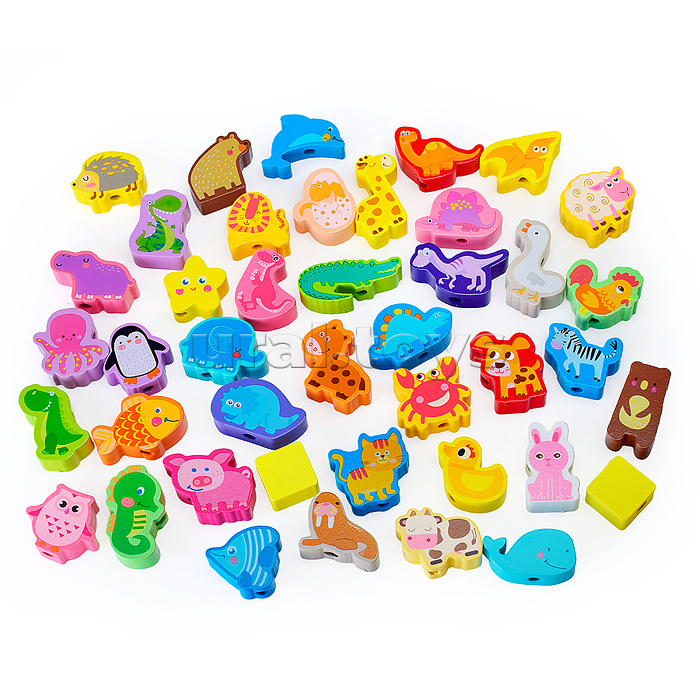 Шнуровка "В мире животных" 42 предмета