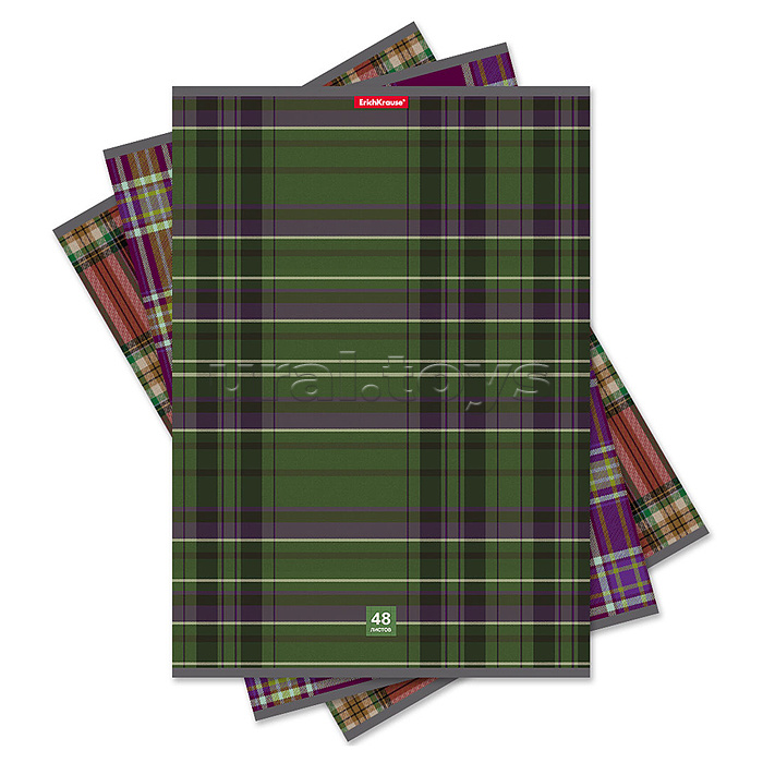 Тетрадь 48л. клетка "Scottish Cage" А4, Тетрадь 48л. клетка "Scottish Cage" А4,