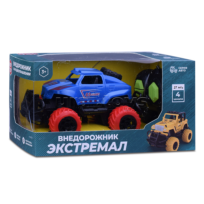 Машина "Внедорожник Экстремал-3" р/у, 27 MHz, в коробке Машина "Внедорожник Экстремал-3" р/у, 27 MHz, в коробке