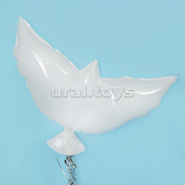 Шар (34''/86 см) Фигура, Голубь, Белый, 1 шт. в уп.