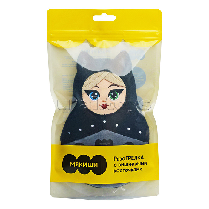 Игрушка с вишнёвыми косточками "Кошка Матрёшка"