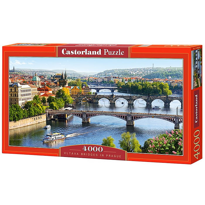 Пазлы 4000 "Река Влтава. Прага"