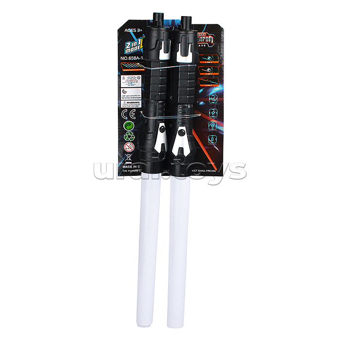 Набор мечей "Космическое оружие" (свет, звук) на листе