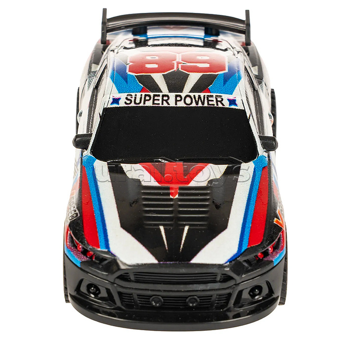 Машинка пластмассовая инерционная "Авария на трассе" Гонка спорт (pull back) ВОХ 15,2х7,5х7,5см,