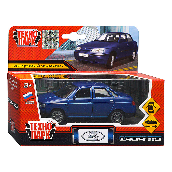 Машина металл LADA 110 12 см, двери, инерц., коробка Машина металл LADA 110 12 см, двери, инерц., коробка