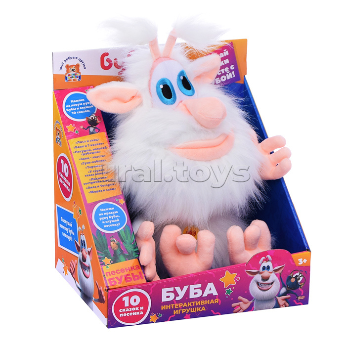 Игрушка мягкая "Буба" (10 сказок и песня 26 см, озвуч) в коробке Игрушка мягкая "Буба" (10 сказок и песня 26 см, озвуч) в коробке
