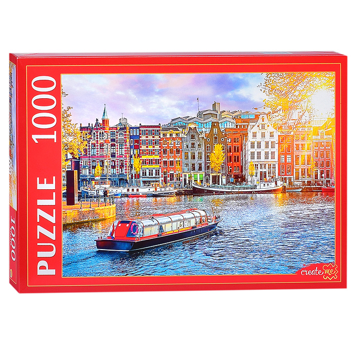 Пазлы 1000 "Нидерланды. Вид на Амстердам"