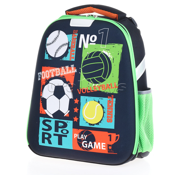 Рюкзак каркасный "Football №1"  формованный из полимеров, материал: нейлон, полиэстер