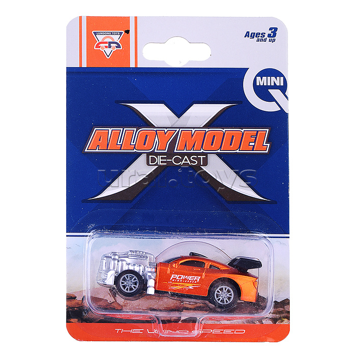 Машина "Кто быстрее" металл. на листе