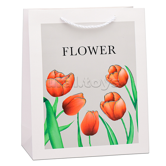 Пакет подарочный "Flower" 26х32х10 см