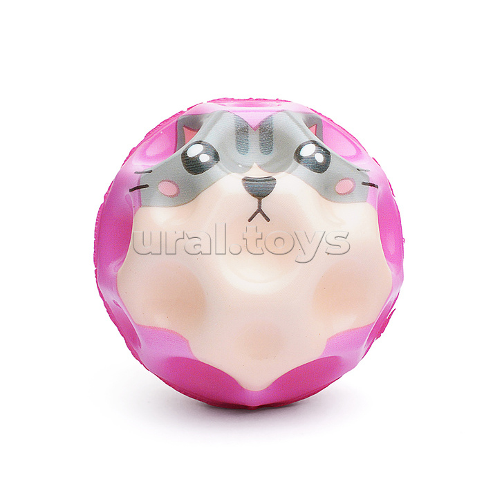 Мяч детский "Мордочки животных" в коробке