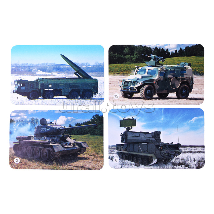 Фото-мемо "Военная техника" 34 карточки