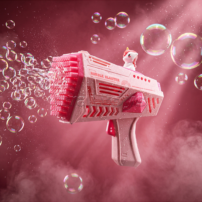 Бластер для мыльных пузырей 1199-20A "Пушка единорога" в коробке