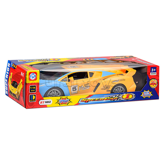 Машина "Яркий заезд" р/у, 27 MHz, в коробке