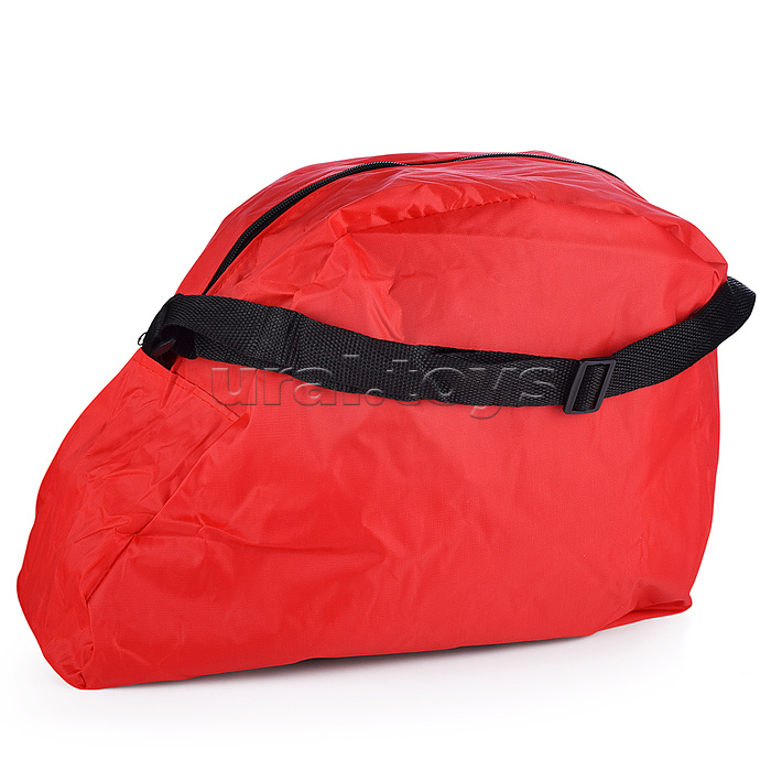 Ролики детские, размер M, красные (со шлемом и защитным снаряжением)