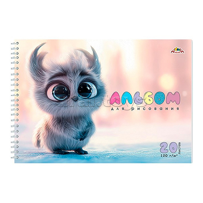 Альбом для рисования 20л. "Пушистик" на гребне Альбом для рисования 20л. "Пушистик" на гребне