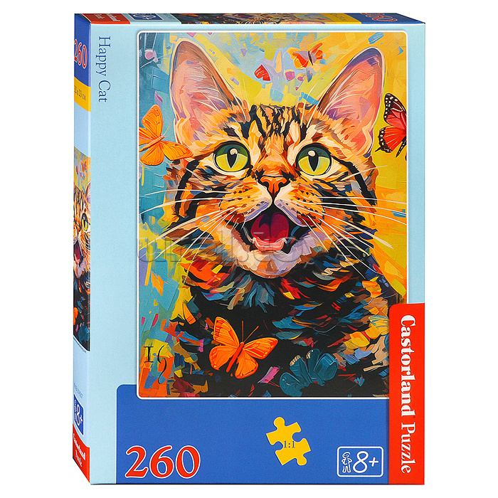 Пазлы 260 "Счастливый кот"