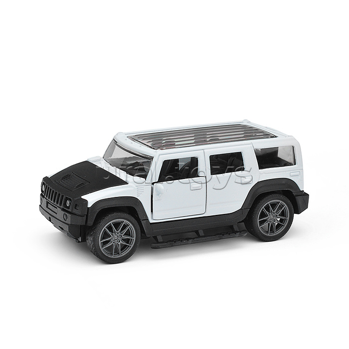 Белая инерционная машинка Сафари die-cast,1:32, открывающиеся двери Белая инерционная машинка Сафари die-cast,1:32, открывающиеся двери