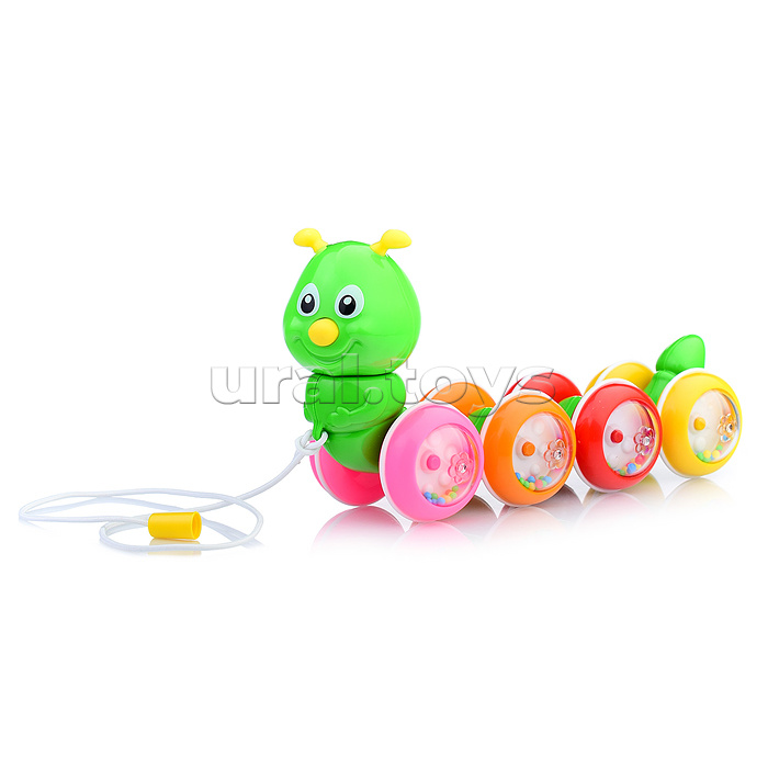 Каталка Гусеница с шариками