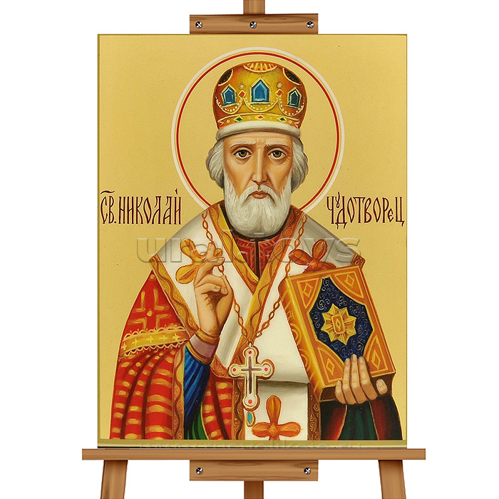 Мозаика алмазная "Николай Чудотворец" 40*50см.