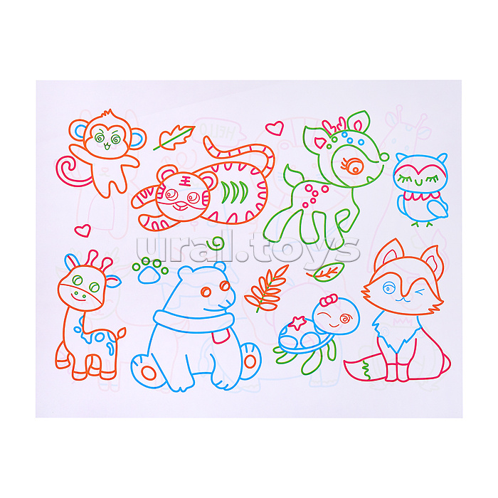 Доска для рисования "Волшебство света" в коробке