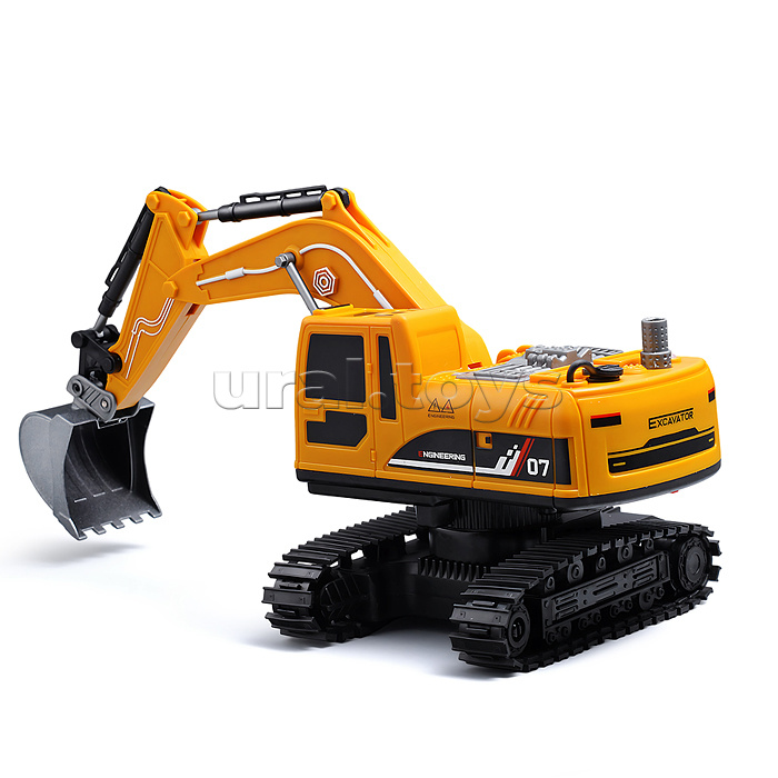 Экскаватор "Силач" с прицепом, р/у, 27 MHz, в коробке