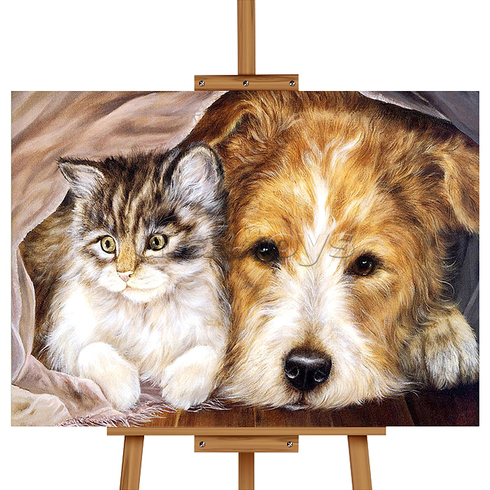 Набор для рисования "Картина по номерам 30х40см. Лучшие друзья"