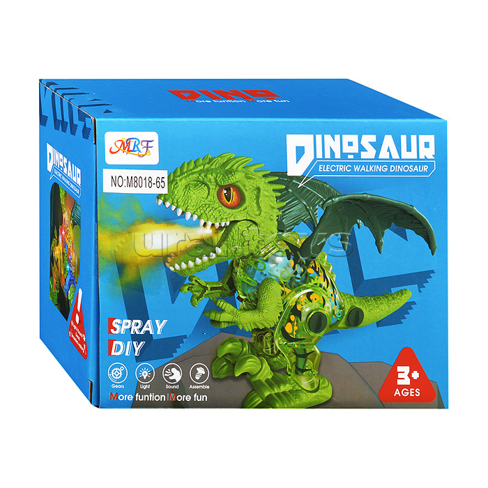 Конструктор динозавр "Древний мир" с отверткой, в коробке