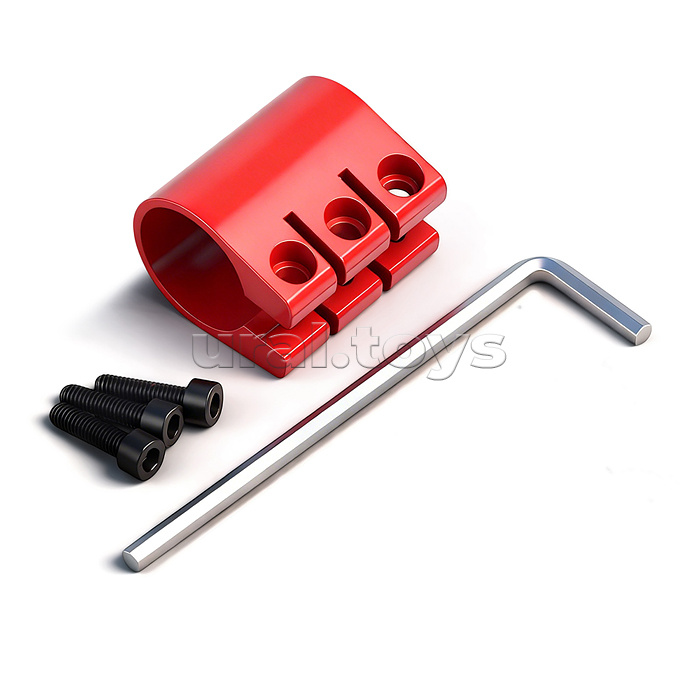 Самокат трюковый ROCKET колеса PU/пластик 100 мм,ABEC 7, красный (в пакете)