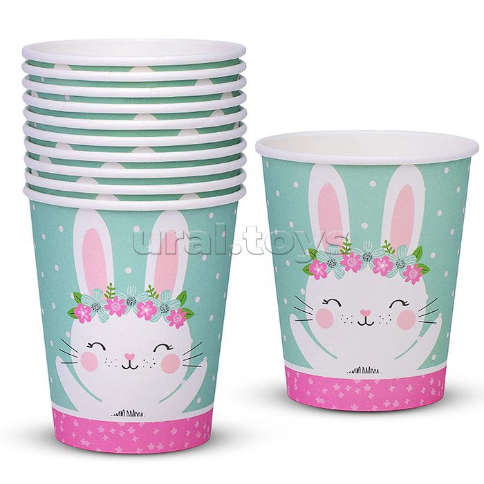Набор посуды одноразовой "Зайка" стаканы (10 шт.)