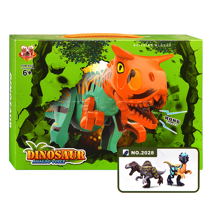 Динозавр на батарейках, в коробке