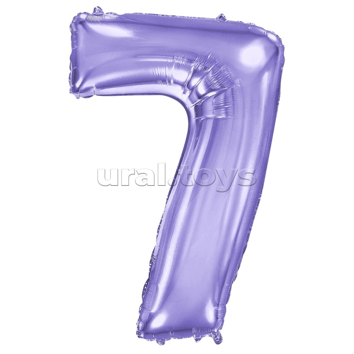 Шар (40''/102 см) Цифра, 7, Сиреневый, 1 шт. в уп. Шар (40''/102 см) Цифра, 7, Сиреневый, 1 шт. в уп.