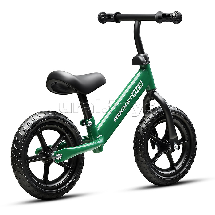 Беговел 12" Rocket, колеса EVA, цвет темно-зеленый