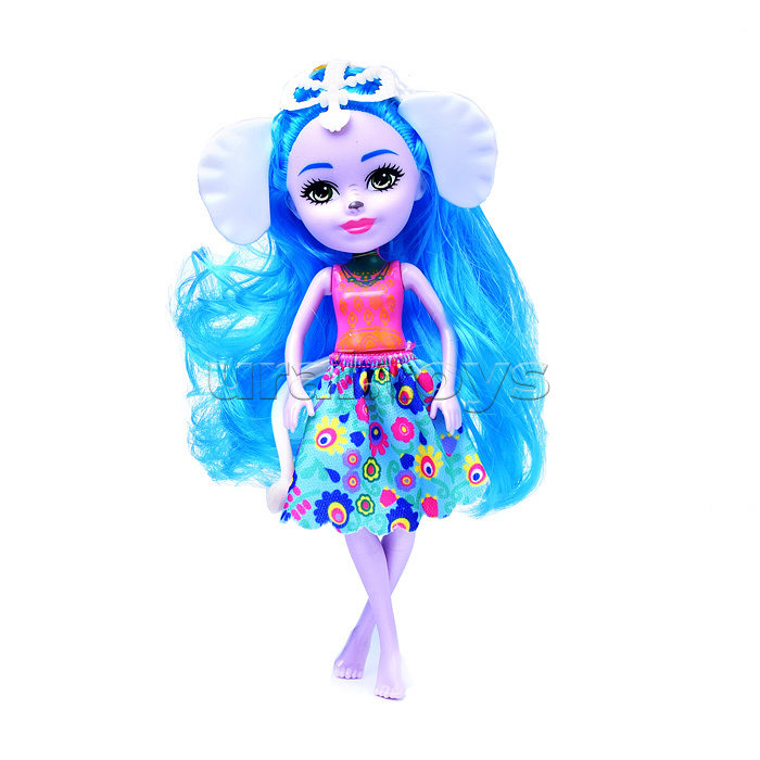 Лесные Феи. Кукла 16 см, с голубыми волосами, в блистере.