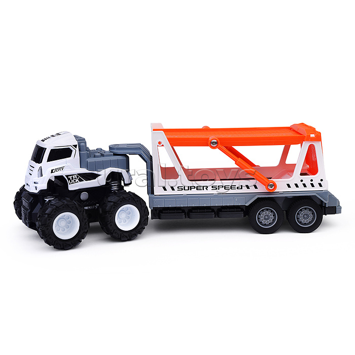 Машина "Мега прицеп два этажа" в коробке