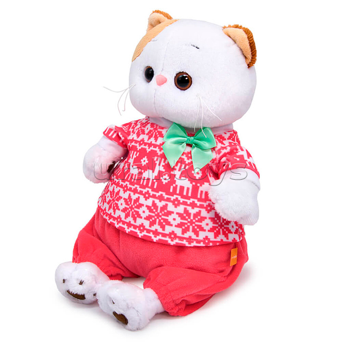 Кошка Ли-Ли в зимней пижаме