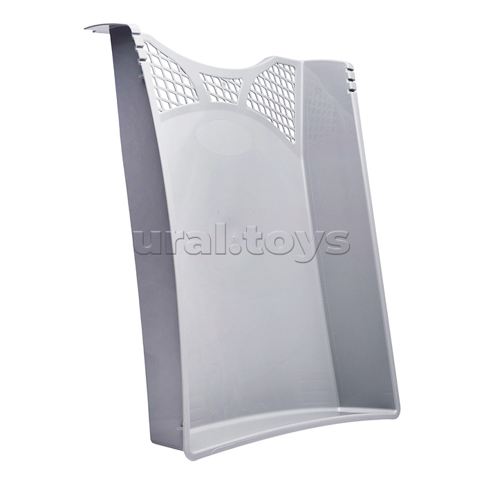 Лоток для бумаг горизонтальный "Simple" размер 33x26x6 см, непрозрачный серый