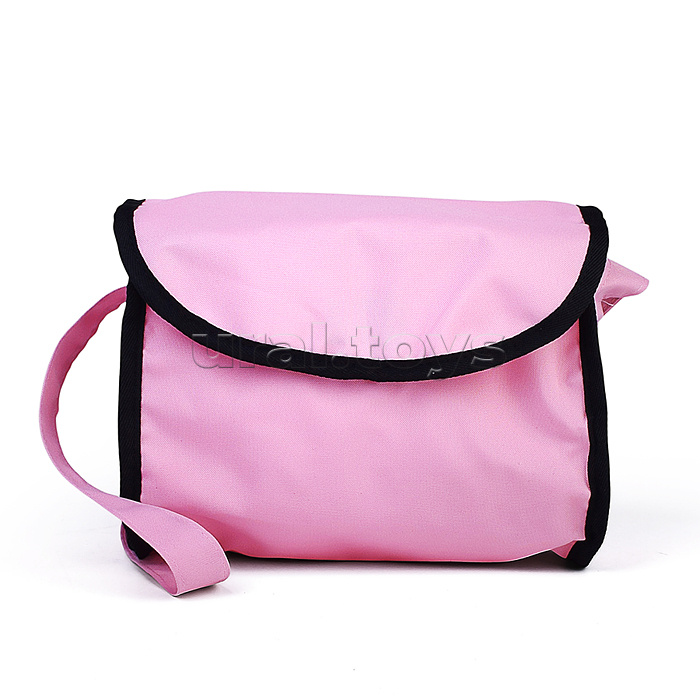 Коляска-люлька для кукол, металлическая, с сумкой, цвет ярко-розовый