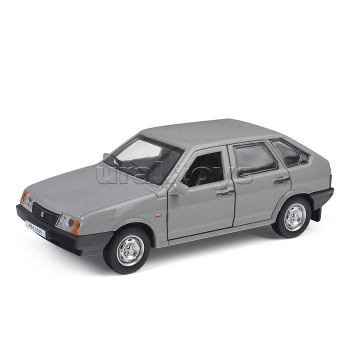 Машина металл ВАЗ-2109 "Спутник" 12 см, (двери, багаж, серебряный) инерц., в коробке