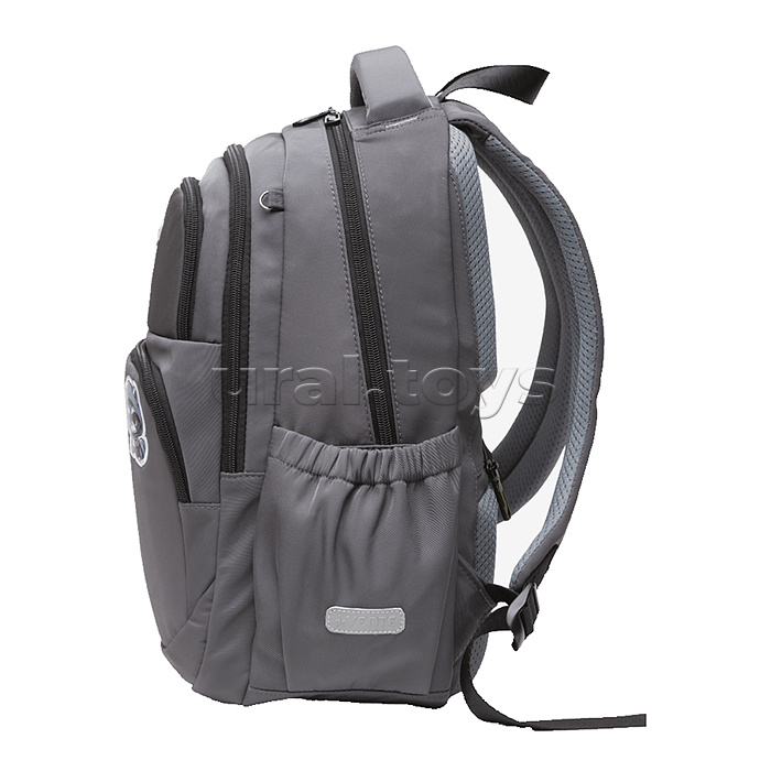 Рюкзак "Zoom. Cool Raccoon"  школьный 38x30x19 см (16 л) 550 г, плотный износостойкий полиэстер с водоотталкивающей пропиткой, 1 отделение на молнии с уплотненным отделением для ноутбука до 15 дюймов и книг, 2 передних отделения на молнии, 1 передний карм