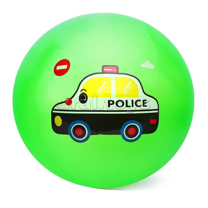 Мяч надувной PVC "Важный транспорт" 22,5 см., 60 гр. (цвет микс)