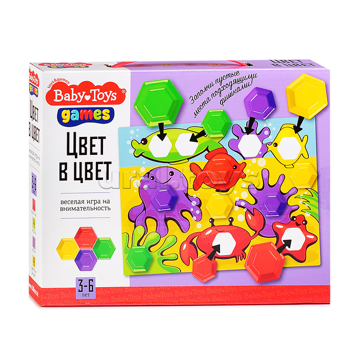 Игра настольная "Цвет в цвет" серия Baby Toys Games