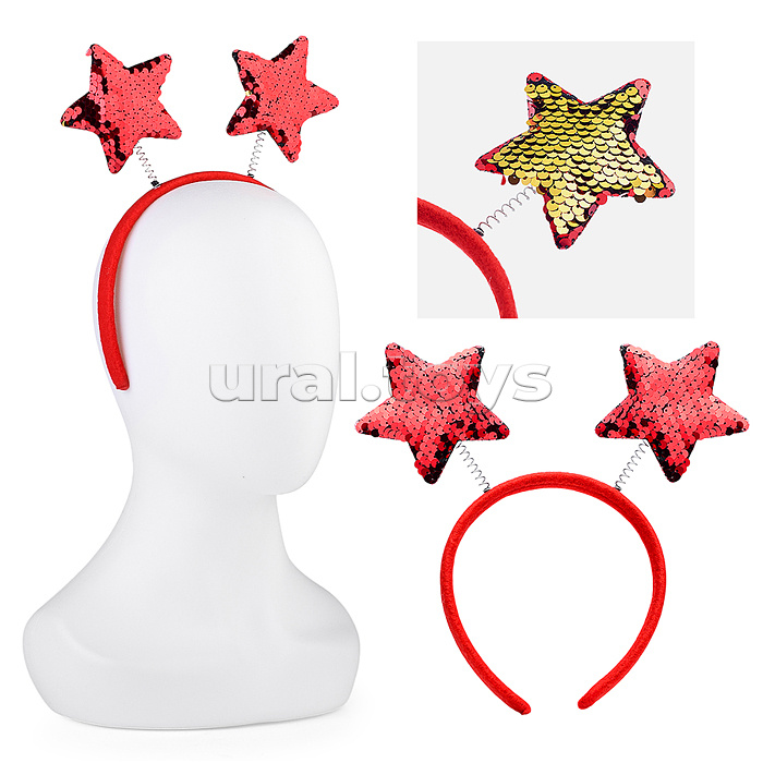 Ободок карнавальный "Зведочки-рожки"