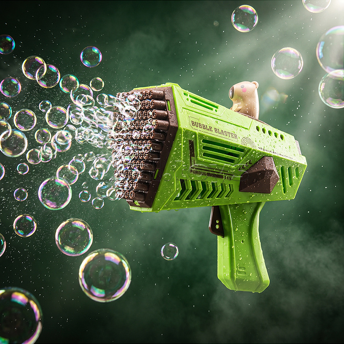 Бластер для мыльных пузырей 1199-21A "Пушка капибары" в коробке