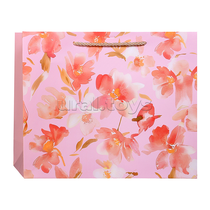 Пакет подарочный "Краски весны" 32*26*11см.